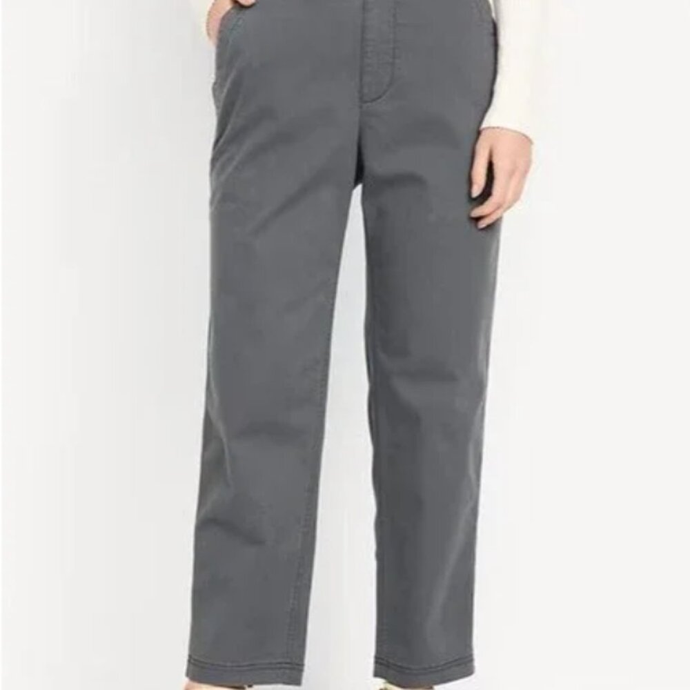 Old Navy High-Waisted OGC Hino Tapered Straight Pants Sone Gray Size 2X NWOT